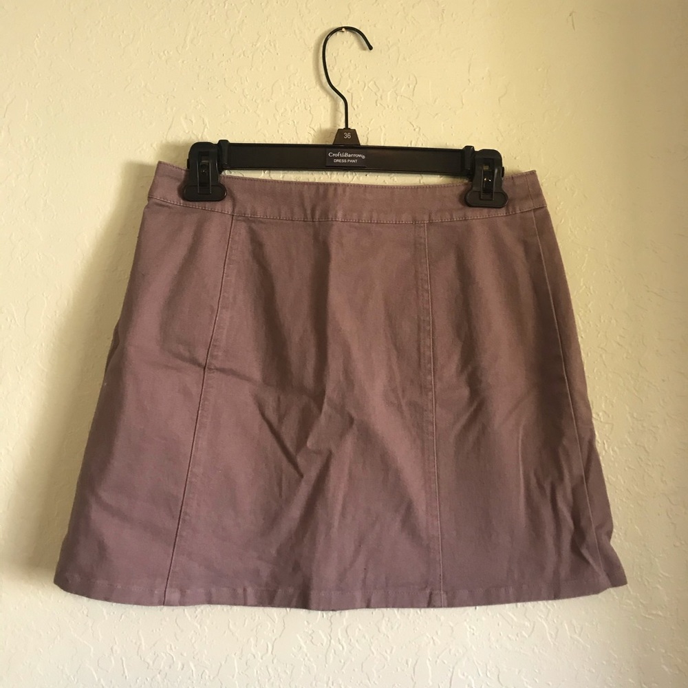 Dark purple mini skirt